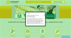 Desktop Screenshot of licitanet.com.br