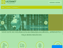 Tablet Screenshot of licitanet.com.br